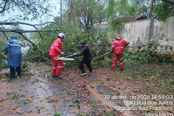 fortes-chuvas-provocam-alagamentos,-quedas-de-arvores-e-transtornos-em-cidades-da-regiao